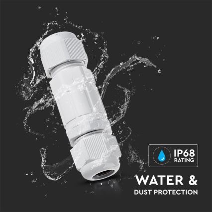 Waterdichte connector IP68 wit