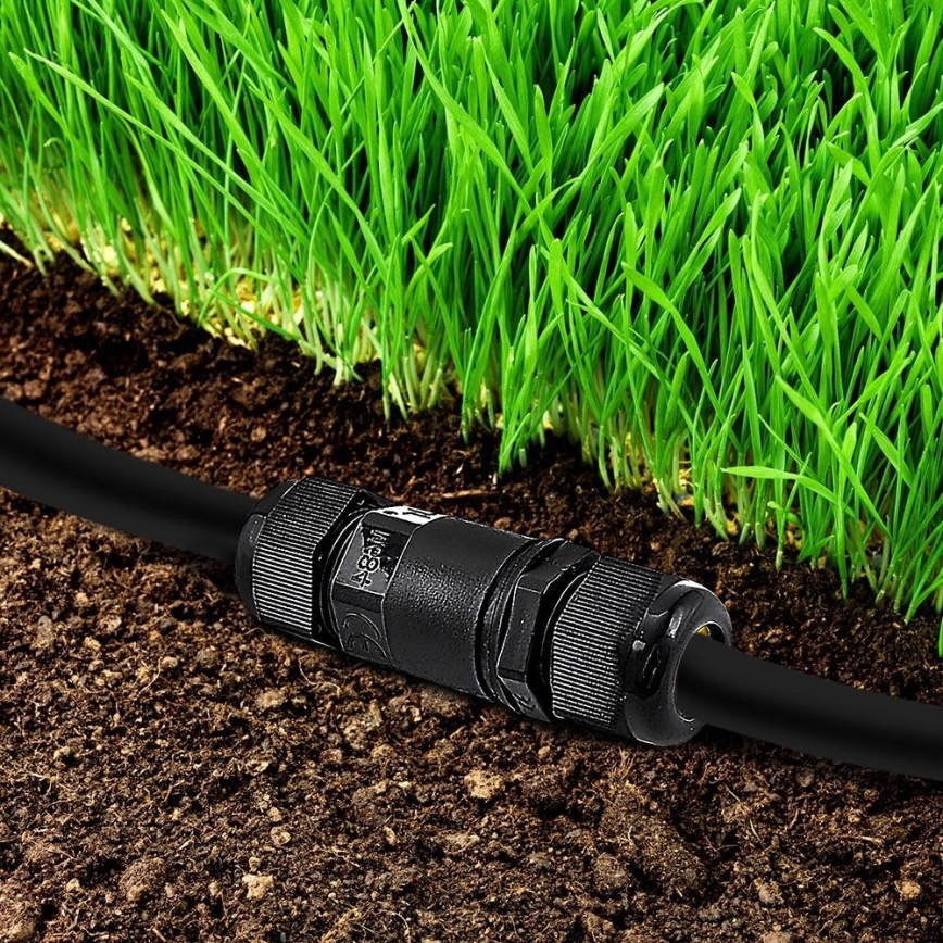 Waterdichte connector IP68 zwart