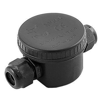 Waterdichte verbindingsconnector IP66 zwart
