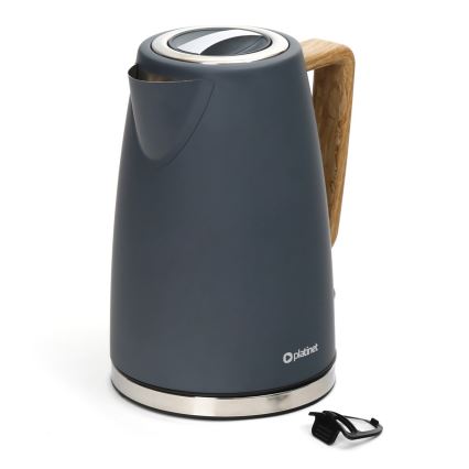 Waterkoker 1,7 l 2400W/230V roestvrij staal / grijs