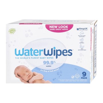 WaterWipes - SET 9x Plasticvrije vochtige doekjes 60 st. (540 pcs)