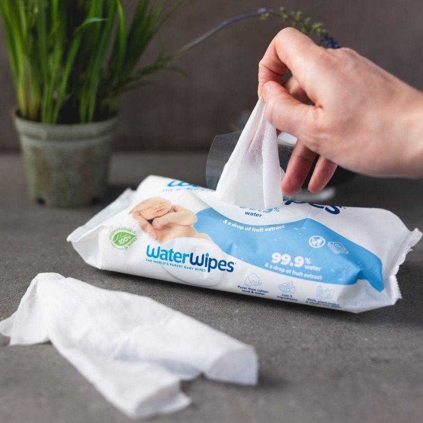 WaterWipes - SET 9x Plasticvrije vochtige doekjes 60 st. (540 pcs)