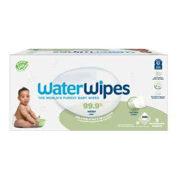WaterWipes - SET 9x Plasticvrije vochtige doekjes Soapberry 60 st. (540 pcs)
