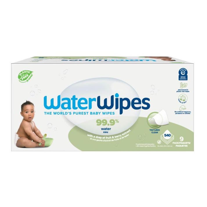 WaterWipes - SET 9x Plasticvrije vochtige doekjes Soapberry 60 st. (540 pcs)