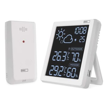Weerstation 5V 2xAAA + 2xAAA wit