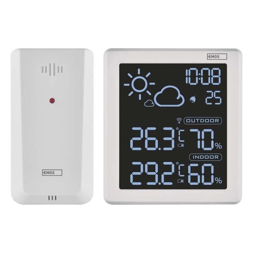 Weerstation 5V 2xAAA + 2xAAA wit
