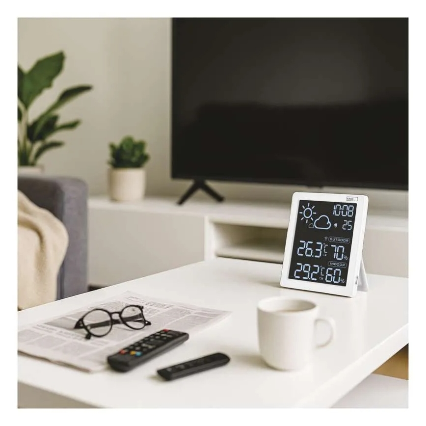 Weerstation 5V (2xAAA + 2xAAA), zwart