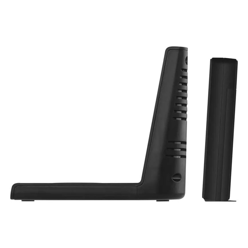 Weerstation met draadloos opladen 5V, 2xAA + 2xAAA, zwart