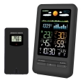 Weerstation met LCD-display 2xAA + 2xAA zwart