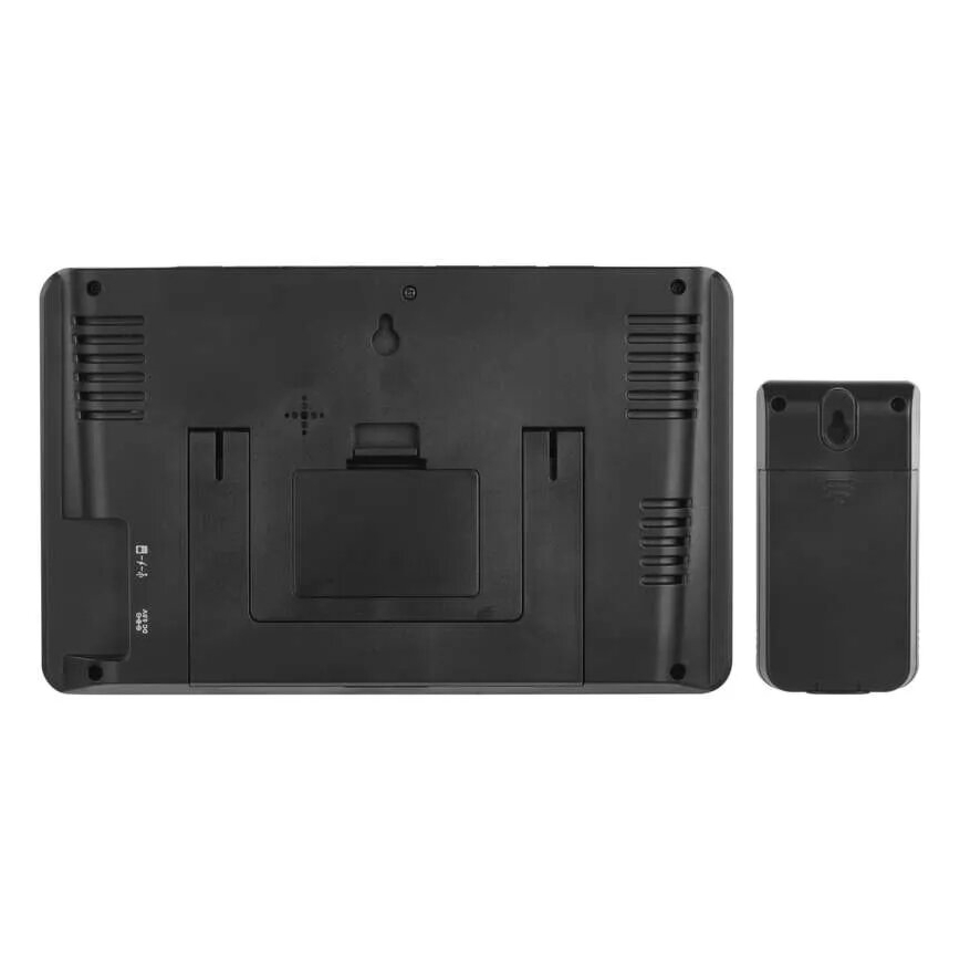 Weerstation met LCD scherm GoSmart 230V/3xAAA + 2×AAA Wi-Fi Tuya zwart