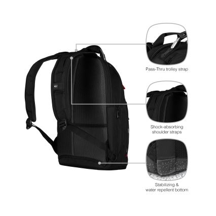 Wenger - Laptoprugzak 20 l 15 met tabletvak 10 Gigabyte zwart
