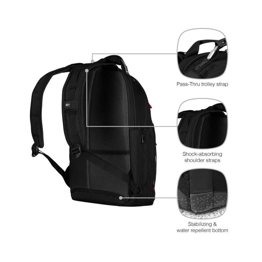 Wenger - Laptoprugzak 20 l 15 met tabletvak 10 Gigabyte zwart