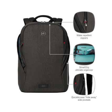 Wenger - Laptoprugzak 21 l 16" met tabletvak 10" MX Lamp zwart