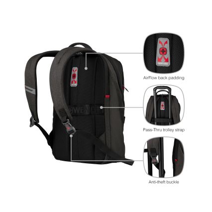 Wenger - Laptoprugzak 21 l 16" met tabletvak 10" MX Lamp zwart