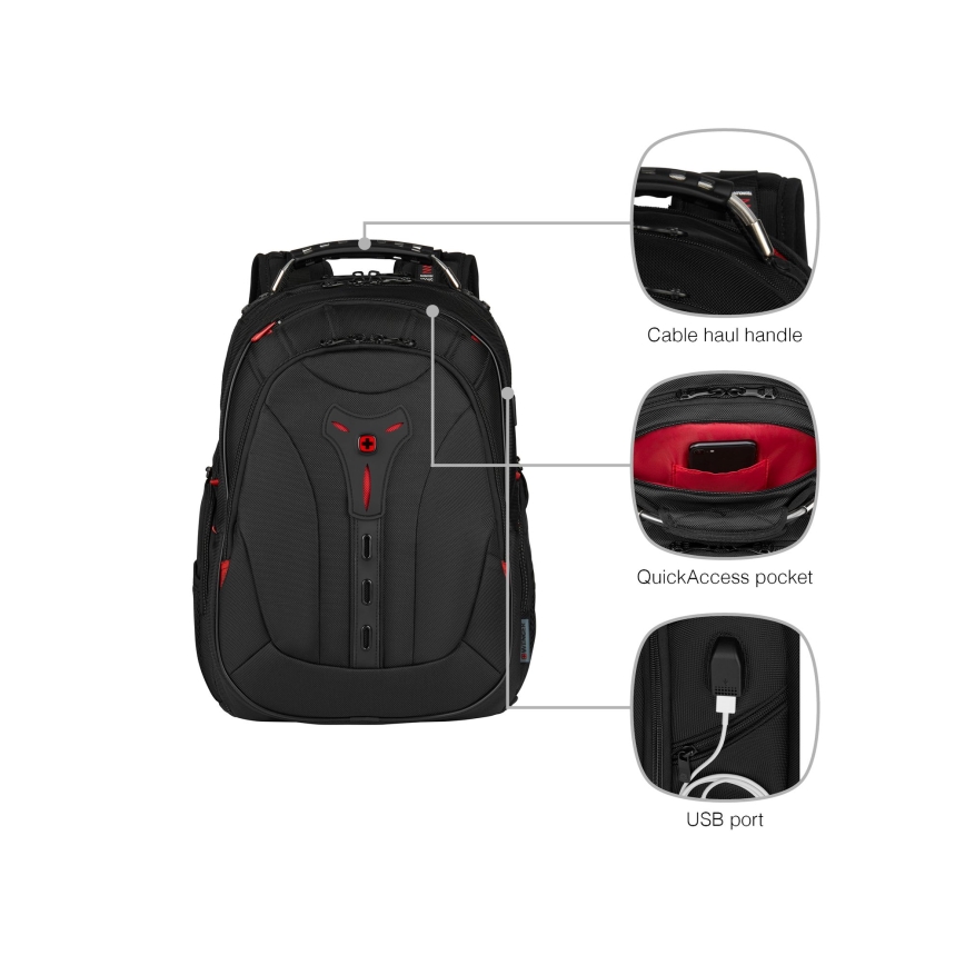 Wenger - Laptoprugzak 25 l 16 met tabletvak 10 Pegasus Deluxe zwart