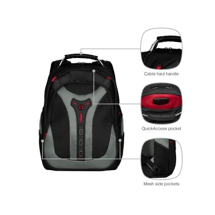 Wenger - Laptoprugzak 25 l 17" met tabletvak 12" Pegasus zwart/grijs