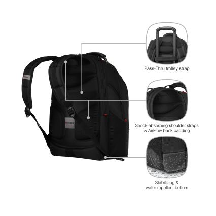 Wenger - Laptoprugzak 26 l 17" met tabletvak 10" Ibex Ballistic Deluxe