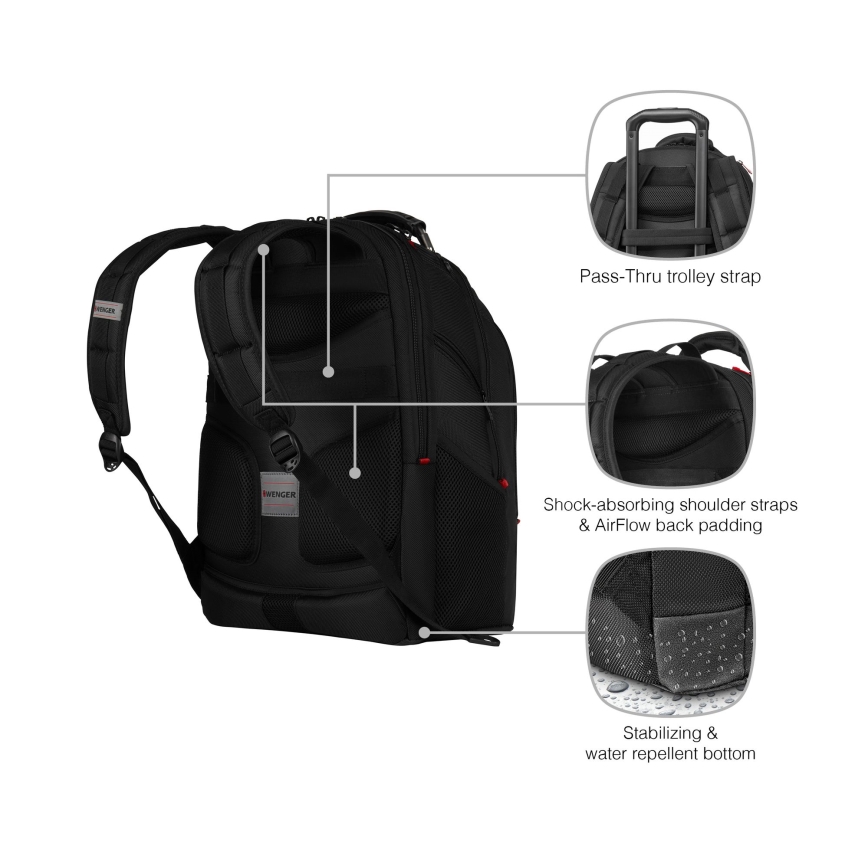 Wenger - Laptoprugzak 26 l 17" met tabletvak 10" Ibex Ballistic Deluxe