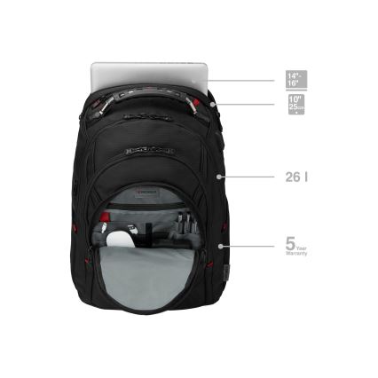 Wenger - Laptoprugzak 26 l 17" met tabletvak 10" Ibex Ballistic Deluxe