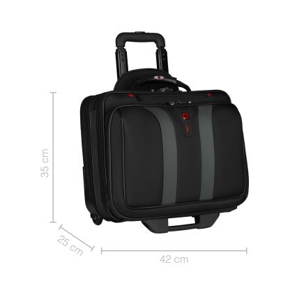 Wenger - Reisbagage op wielen 29 l + laptoptas 15,6" Granada zwart