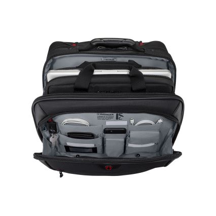 Wenger - Reiskoffer op wielen 23 l 17" + laptoptas 15,4" Potomac zwart