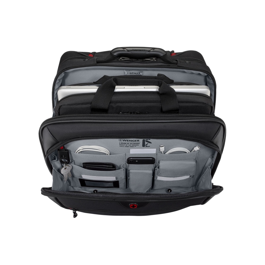 Wenger - Reiskoffer op wielen 23 l 17" + laptoptas 15,4" Potomac zwart