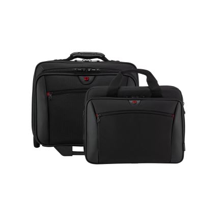 Wenger - Reiskoffer op wielen 23 l 17" + laptoptas 15,4" Potomac zwart