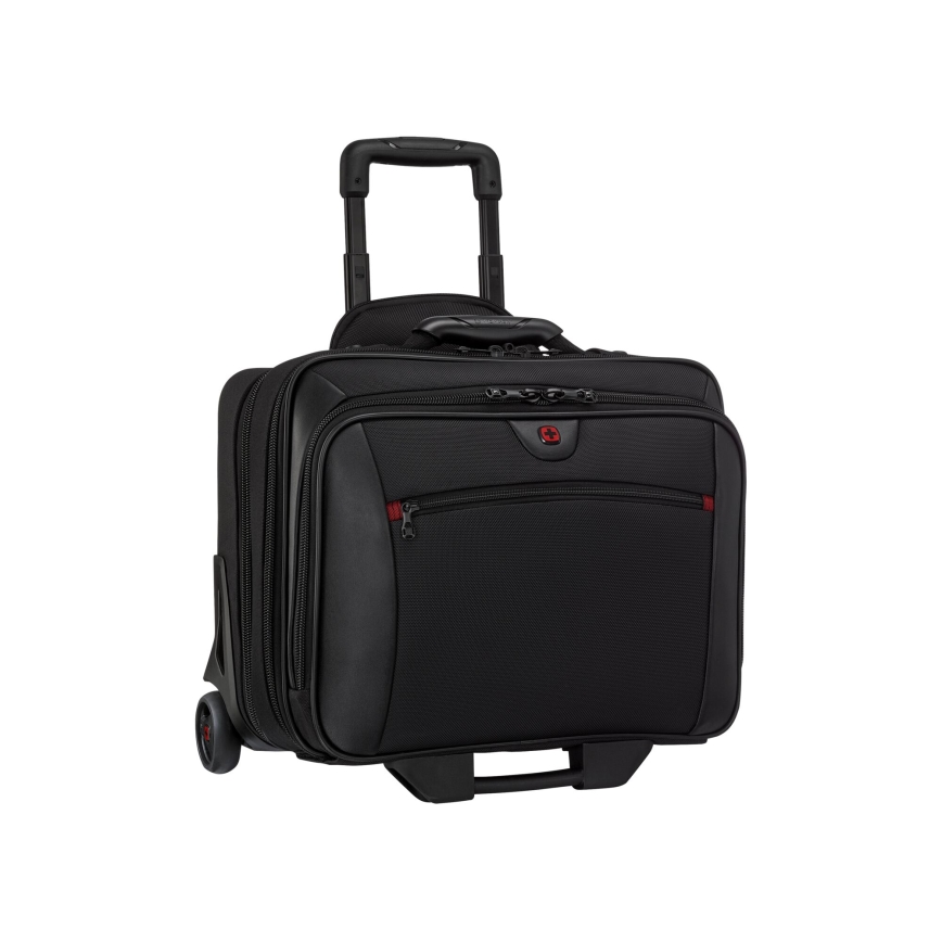 Wenger - Reiskoffer op wielen 23 l 17" + laptoptas 15,4" Potomac zwart