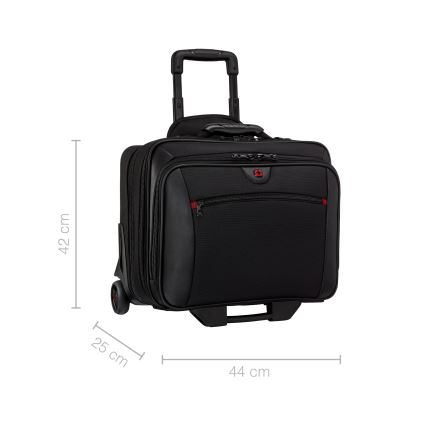Wenger - Reiskoffer op wielen 23 l 17" + laptoptas 15,4" Potomac zwart