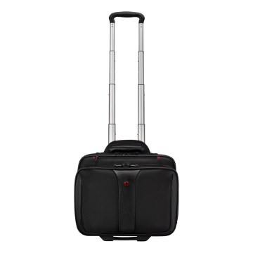 Wenger - Reiskoffer op wielen 25 l 17" + laptoptas 15,6" Patriot zwart