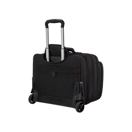 Wenger - Reiskoffer op wielen 25 l 17" + laptoptas 15,6" Patriot zwart
