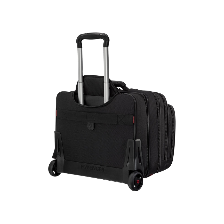 Wenger - Reiskoffer op wielen 25 l 17" + laptoptas 15,6" Patriot zwart