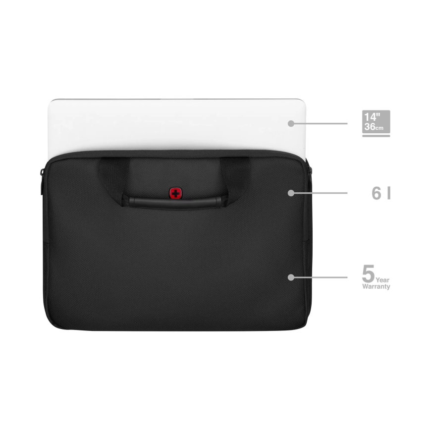 Wenger - Tas voor laptop 6 l 14" Guyde zwart