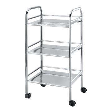 WENKO 12285100 - EXCLUSIVE trolley 41 x 75 cm glanzend chroom