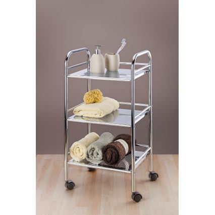 WENKO 12285100 - EXCLUSIVE trolley 41 x 75 cm glanzend chroom