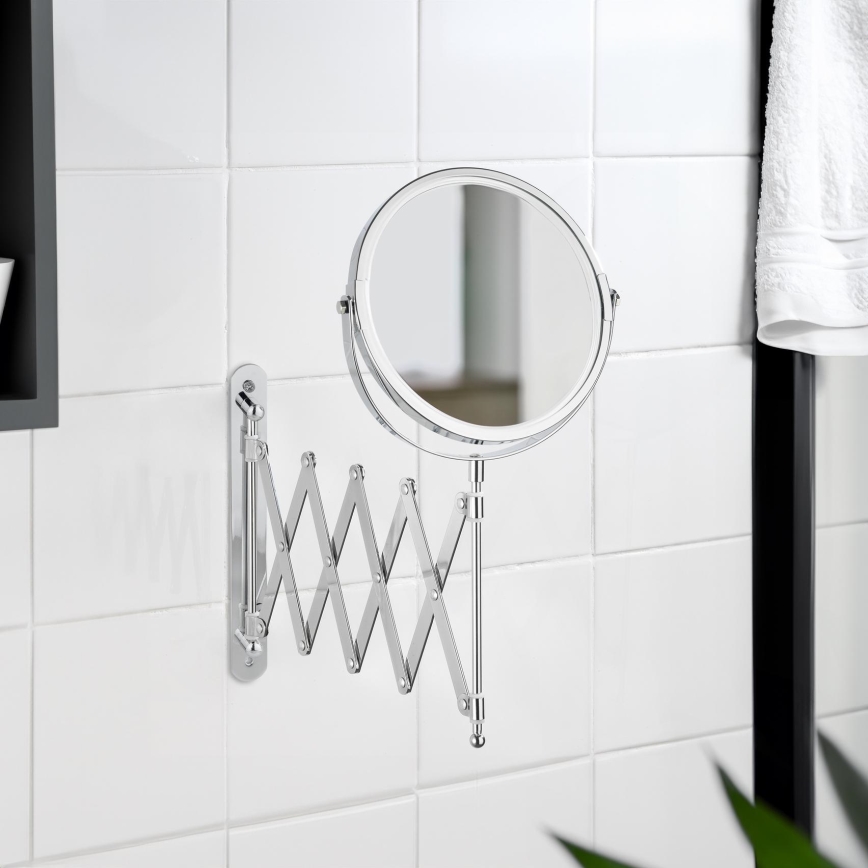 WENKO 15165100 - Cosmetische spiegel EXCLUSIVE 19x38,5 cm glanzend chroom