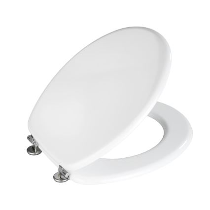 WENKO 154008100-WC-bril VALENCIA 43x36 cm wit/zilver