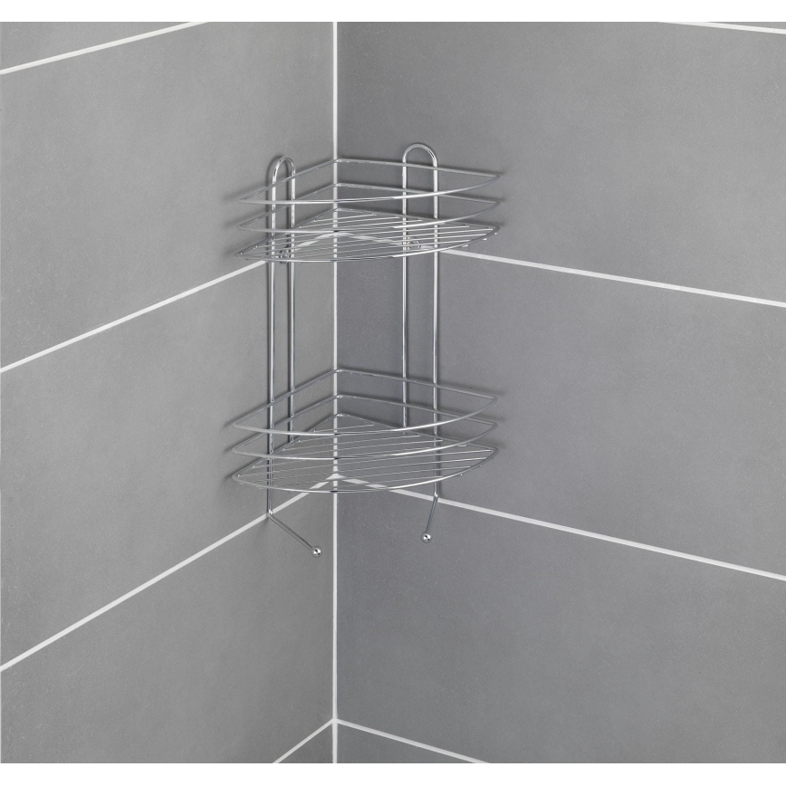 WENKO 15498100 - Hoekrek EXCLUSIVE 23x30,5 cm glanzend chroom