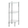 WENKO 15850100 - Plank YAGO 30x74 cm roestvrij staal/zilverkleurig/helder