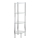 WENKO 15852100 - YAGO rek 30 x 104 cm, roestvrij staal / zilverkleurig / helder
