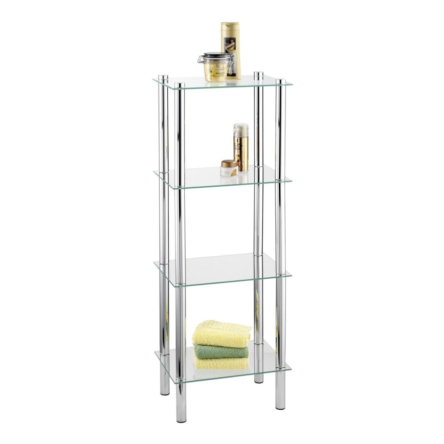 WENKO 15853100 - Rek YAGO 40x104 cm RVS/zilver/helder