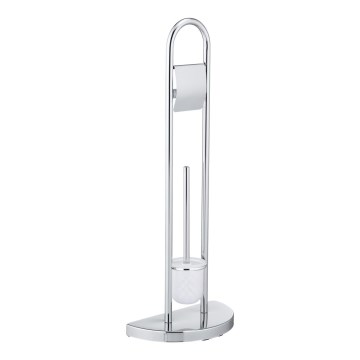 WENKO 16608100 - WC-borstel COSENZA 33x84 cm glanzend chroom/satijn