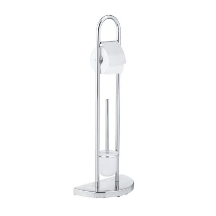 WENKO 16608100 - WC-borstel COSENZA 33x84 cm glanzend chroom/satijn