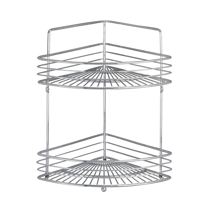 WENKO 16821100 - Hoekrek MILANO 31,5x37 cm glanzend chroom