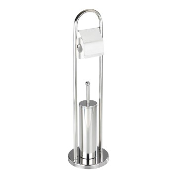 WENKO 16993100 - WC-set VASTO 22x81 cm, rvs/zilver