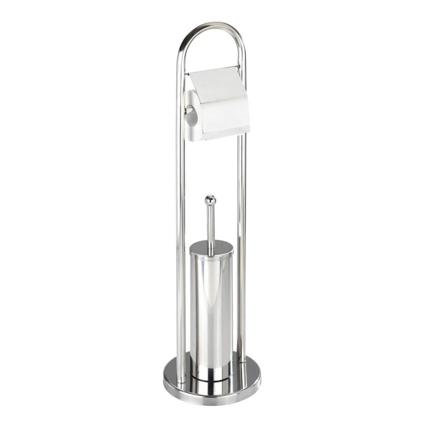 WENKO 16993100 - WC-set VASTO 22x81 cm, rvs/zilver