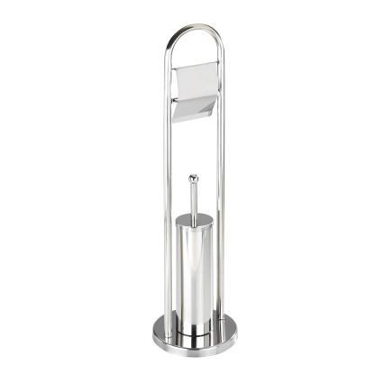 WENKO 16993100 - WC-set VASTO 22x81 cm, rvs/zilver