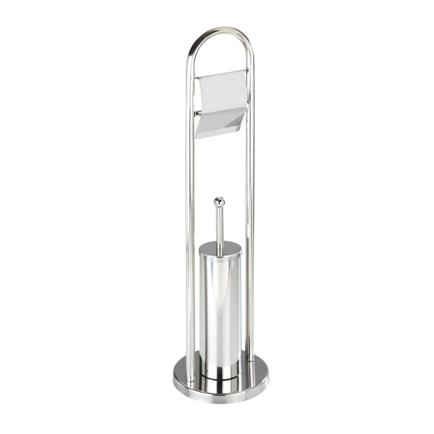 WENKO 16993100 - WC-set VASTO 22x81 cm, rvs/zilver