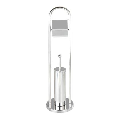 WENKO 16993100 - WC-set VASTO 22x81 cm, rvs/zilver