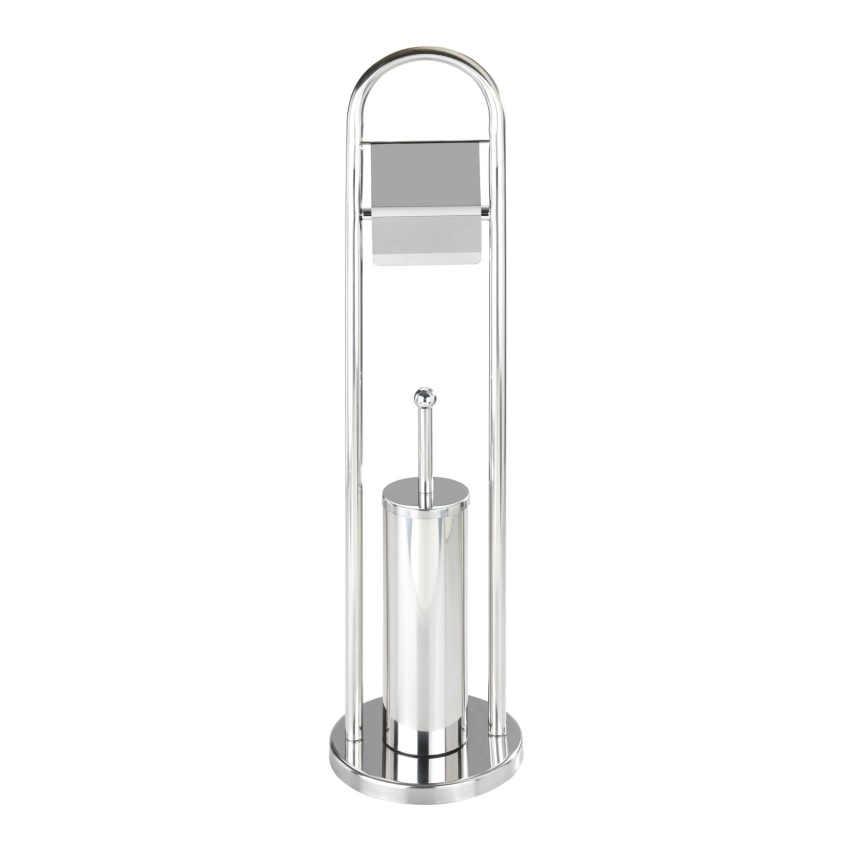 WENKO 16993100 - WC-set VASTO 22x81 cm, rvs/zilver